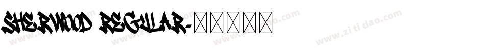 Sherwood Regular字体转换